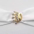 thumbnail image 5 of BalsaCircle 2" Metal Gold Rhinestones Crown Brooch Chair Sash Pin Party Events Reception Decorations Supplies, 5 of 8