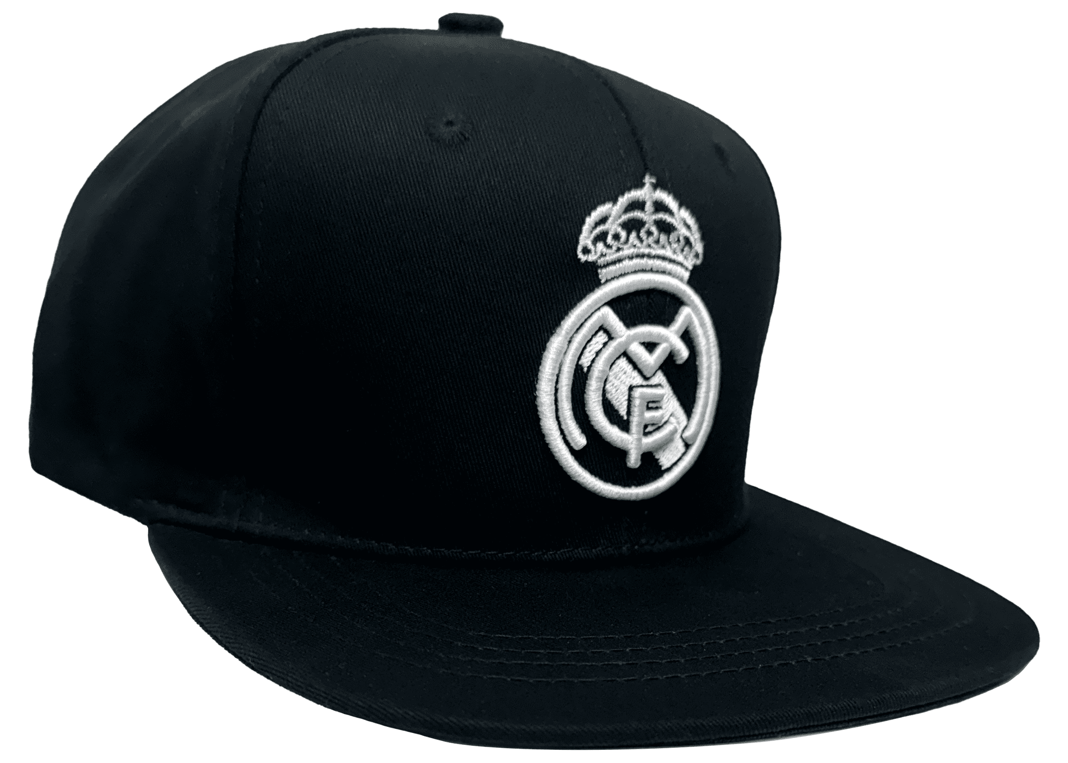 Icon Sports Real Madrid Black Snapback Hat - Official Soccer Cap