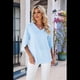 thumbnail image 4 of Blusas Elegantes e Informales para Mujer, de 1/2, para Oficina, de , con Cuello en V, Color Azul , Talla XXL, 4 of 9