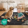 thumbnail image 4 of ODIKA 2'x3' Ultra-Soft Accent Mat, Gothic Witchy Haul Occult Symmetrical Ornament Corridor Grey None Washable, Bare feet friendly, Easy Care Indoor rug for Bedside, Footrest, 4 of 7