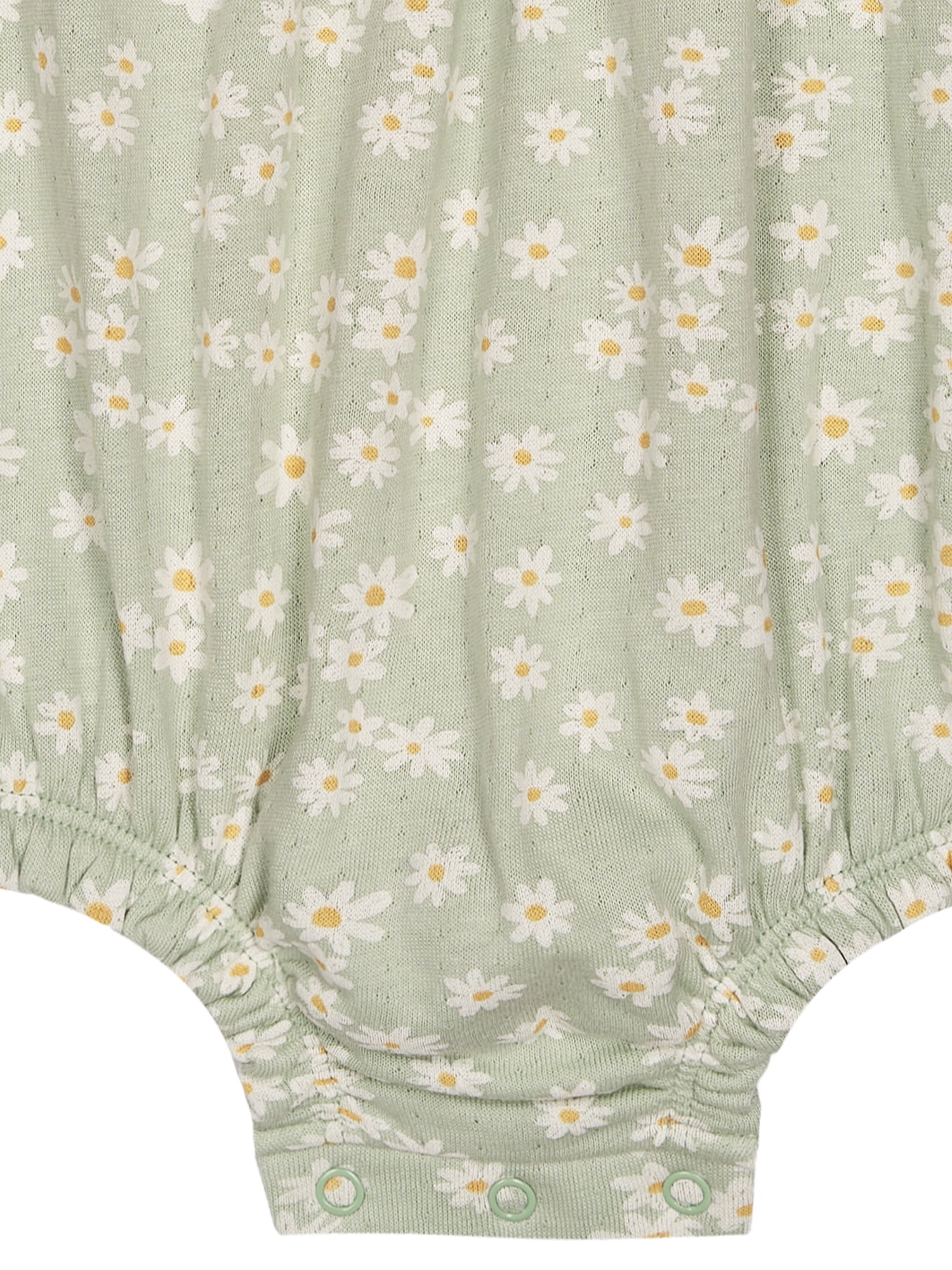Modern Moments by Gerber Baby Girl Bubble Romper with Ruffle Shoulder Straps, Sizes 0/3 Months - 24 Months