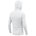 thumbnail image 3 of Garbnen Ice Silk Hooded Sun Shirts for Men UPF 50+ Sun Protection Quick Dry Long Sleeve Rash Guard Men with Face Mask Cooling Summer Athletic Men Fishing Shirt with Thumb Holes, 3 of 4
