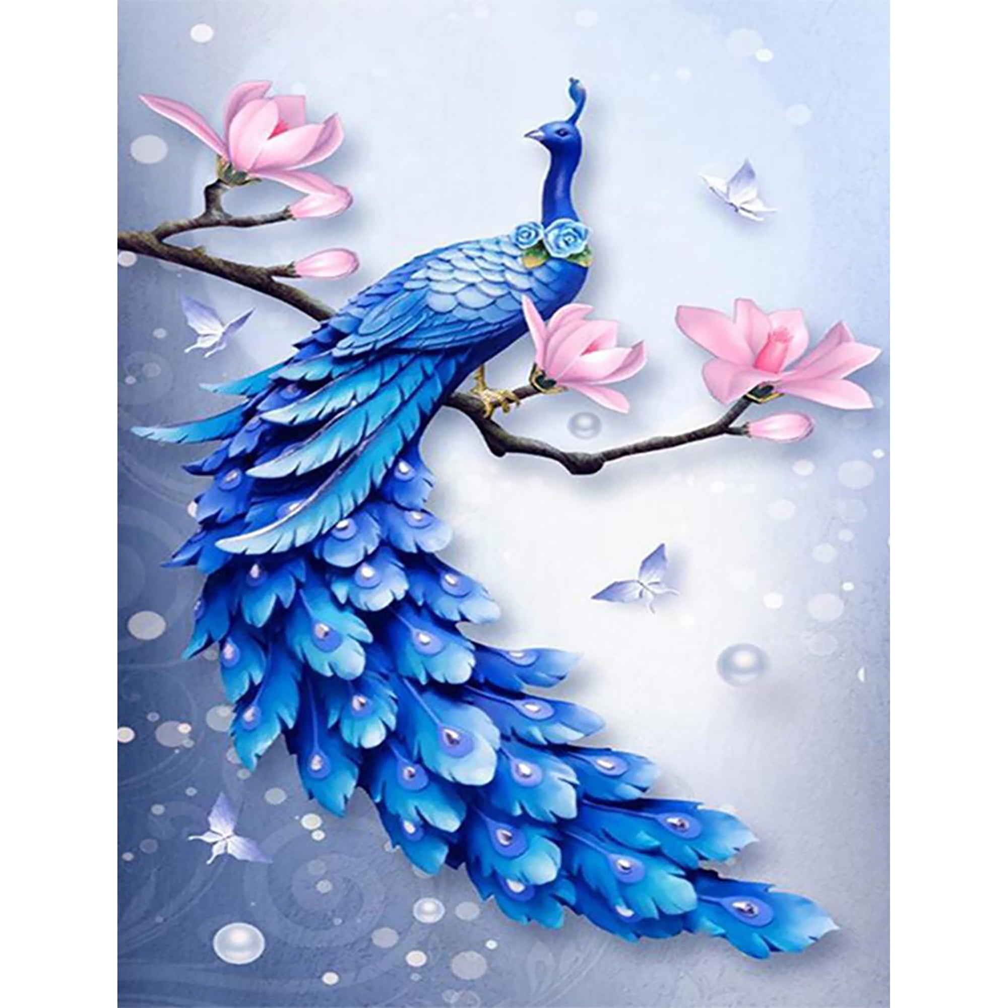 DIY 5D Diamond Embroidery Peacock Painting Cross Stitch Art Craft Home Decor 