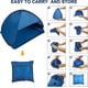 thumbnail image 4 of Portable Sun Shade, Mini Pop Up Canopy with Fully Automatic Tent and Breathable Fabric for Beach Sun Shelter, Blue, 4 of 5
