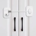 thumbnail image 5 of 2PCS Fridge Lock, Upgraded Refrigerator Lock for Freezer, Cabinets and Drawers, Air Fryer, Closets, Windows, Doors, Durable ABS with Backing, No Tools Needed, 5 of 7