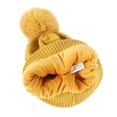 thumbnail image 3 of PMVFHDE Autumn Winter Solid Color Knit Hat Scarf Gloves Three-Piece Set Fashionable Warm Wool Hat Set Warm Comfort Set for Daily Use Winter Hat Scarf Gloves Set Yellow, 3 of 8