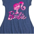 thumbnail image 3 of Barbie - Tie Dye Logo - Toddler And Youth Girls Fit And Flare Dress, 3 of 4
