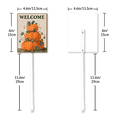 thumbnail image 6 of Eveokoki Thanksgiving Yard Sign Aluminum Fall Pumpkin Yard Stakes 4.6x6Inch Garden Decorations Welcome Sign for Autumn Harvest Outdoor Lawn Patio Walkway Decor, 6 of 6