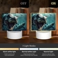 thumbnail image 3 of Haiem Underwater Dinosaur Shark Pattern Acrylic Night Light Gift with 3 Color ModesTouch-Sensitive LED Lamp Perfect Gift for Mother's Day, Birthday, or Christmas, 3 of 9