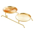thumbnail image 1 of DimyFew Fruit Bowl, Removable Tray, Two-tiered, Versatile, Made of [material], Vegetable And Snack Holder, Organizer Tray for Home, Restaurant, Party Decorati Gold, 1 of 8