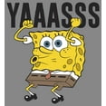 thumbnail image 2 of Boy's SpongeBob SquarePants Yasss Cheer  Performance Graphic Tee Charcoal Heather Small, 2 of 4