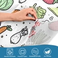 thumbnail image 4 of Yayeee Kitchen Valance Rod Pocket 54" x 18" Living Room Window Curtain, Purple Vegetables Pattern, 4 of 6
