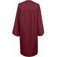 thumbnail image 4 of Misscom  Matte Graduation Cap Gown Set with 2025 Tassel for High School and Bachelor Graduation dress robe ,maroon,57(6'0" to 6'5" ), 4 of 5