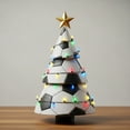 thumbnail image 4 of Antqov Football Christmas Tree, 6" Christmas Tree with LED light for Table Decorations, Xmas Football Tree Figurines for Christmas Home Holiday Party Gift Decorations, 4 of 6