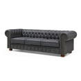 thumbnail image 2 of Ucloveria Faux Leather UpholsteredTufted Loveseat Couch, Chesterfield Armrest Sofa for Living Room Apartment, 2 of 6