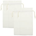 thumbnail image 3 of WRISTBIQUE Linen Wine Bags for Wedding 4Pcs 14X6.5in, 3 of 10