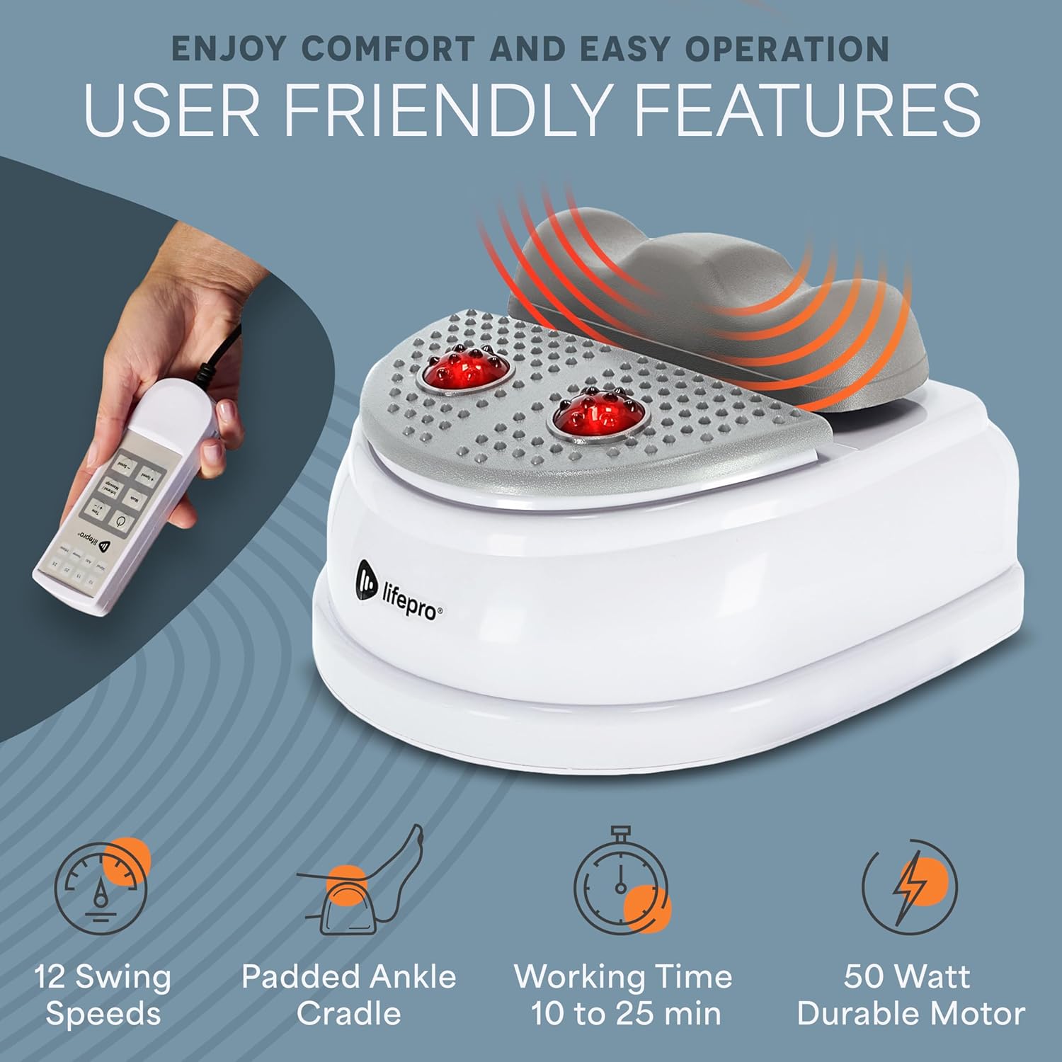 Lifepro MediRipple Chi Swing with Red Light Therapy photo 5