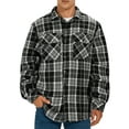 thumbnail image 3 of GENTS BLISS Flannel Shirts for Men Plaid Button Up Men Shirts Fleece Men Jacket Coat with Pocket, 3 of 14