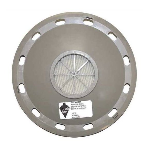 Tough Guy Dome Filter,2 7/8 in H,Cloth 48ZD80
