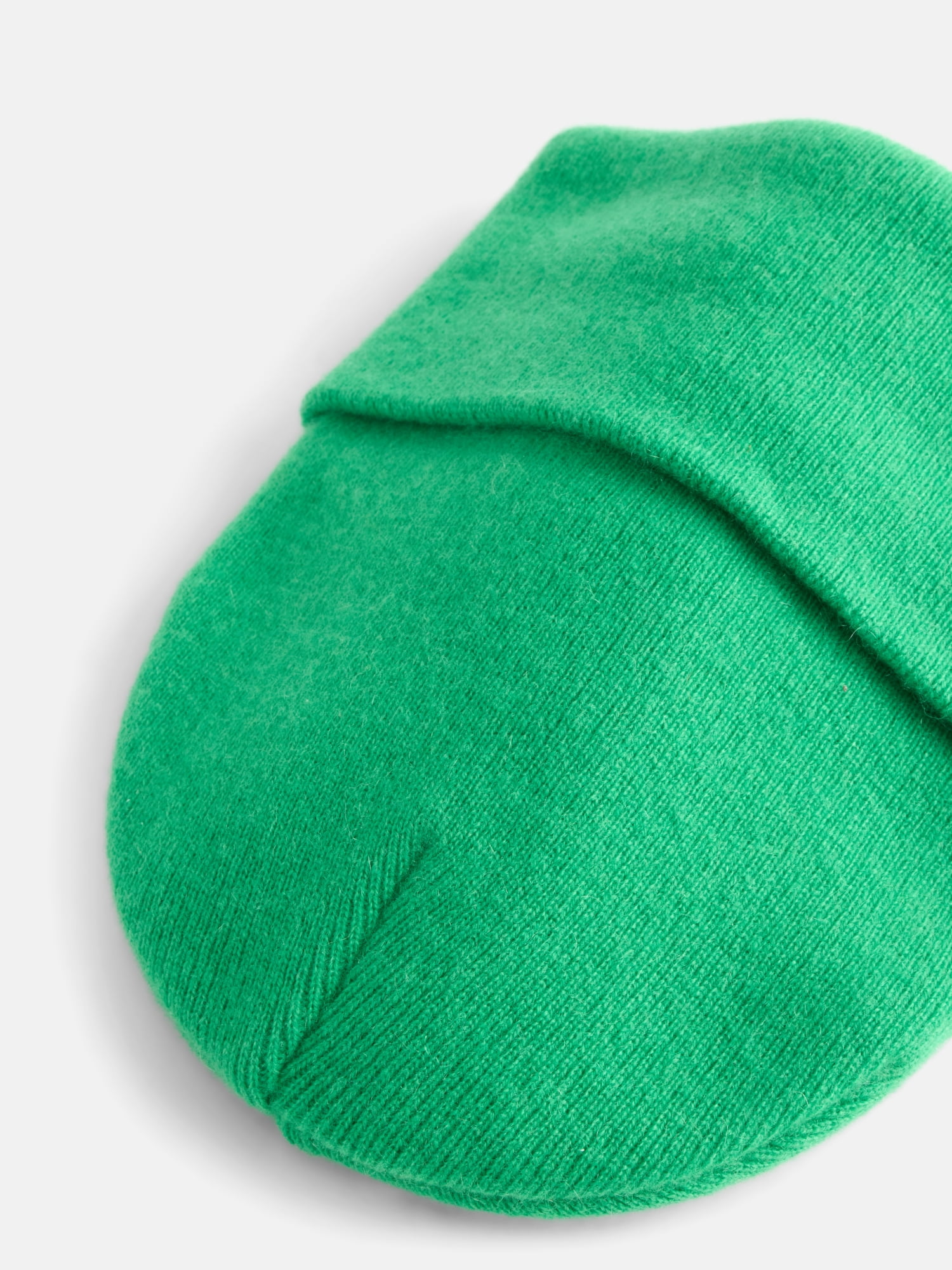 Free Assembly Men's Cashmere Ribbed Beanie Hat, One Size