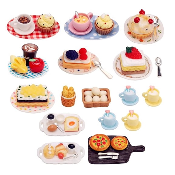 Creative Gift For Collector Mini Dessert Doll AccessoryMiniature Display