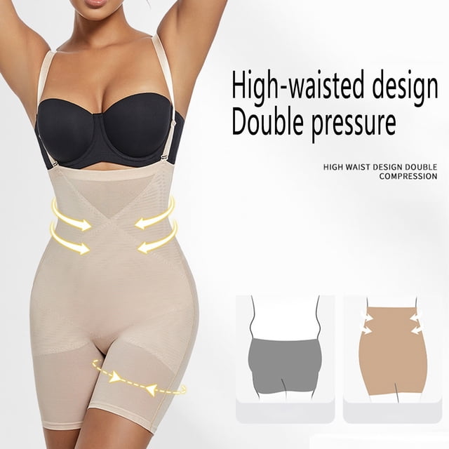 Gspmoly Shorts Short pour Femmes, Pantalon Gainant Grande Taille pour Femmes à Fermeture Éclair, Entrejambe Ouvert, Taille Haute, Combinaison Moulante, Pantalon, de Randonnée pour Femmes jusqu'à 60 % de Rabais Beige P