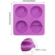 thumbnail image 2 of 4 moldes de jabón para cara de sol y luna, 4 cavidades, moldes de jabón de silicona para sol y luna, molde de jabón de silicona para hacer resina DIY (púrpura), 2 of 5