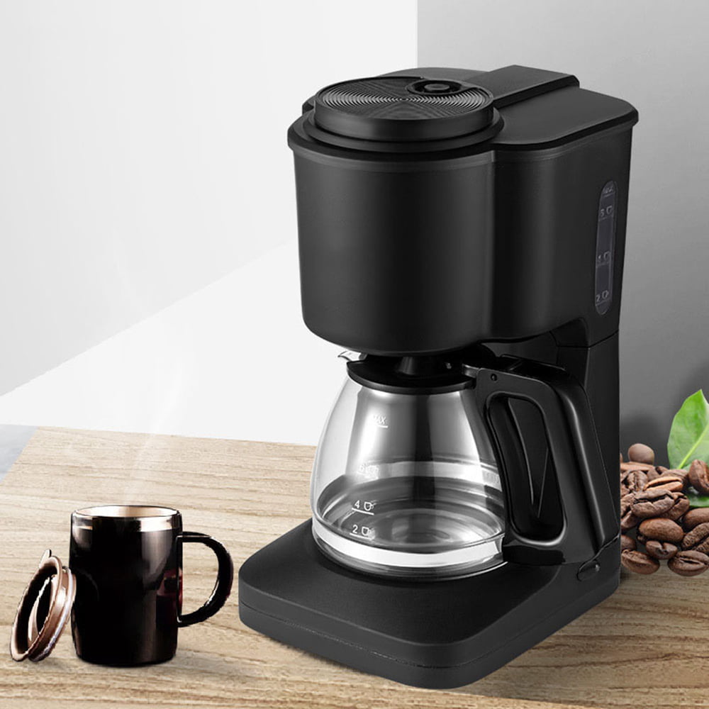 Walmeck Coffee Maker Portable Espresso Machine Tritan Water Tank Mini Electric Drip Outdoor Coffee Pot, Size: 11, White