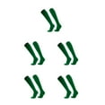 thumbnail image 1 of kurtrusly Football Socks With Style - Comfortable And Breathable For Field And Exercise Does Not Stuffy The Feet Solid Color Socks green Children's code 5Set, 1 of 6