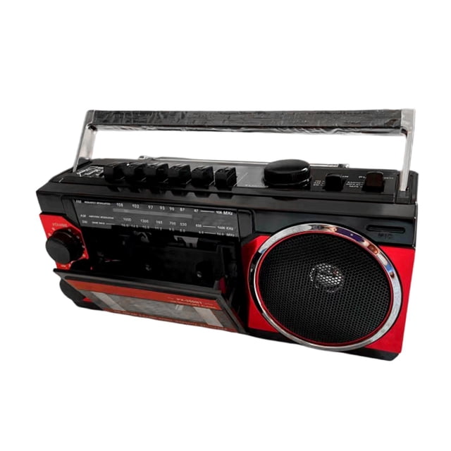 Reproductor de casete de radio AM/Radio con altavoz incorporado, multifuncional, compacto, decoración retro, grabación de cinta para parque, casa y
