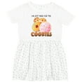 thumbnail image 3 of Inktastic I'm Just Here for the Cookies Girls Toddler Dress, 3 of 5