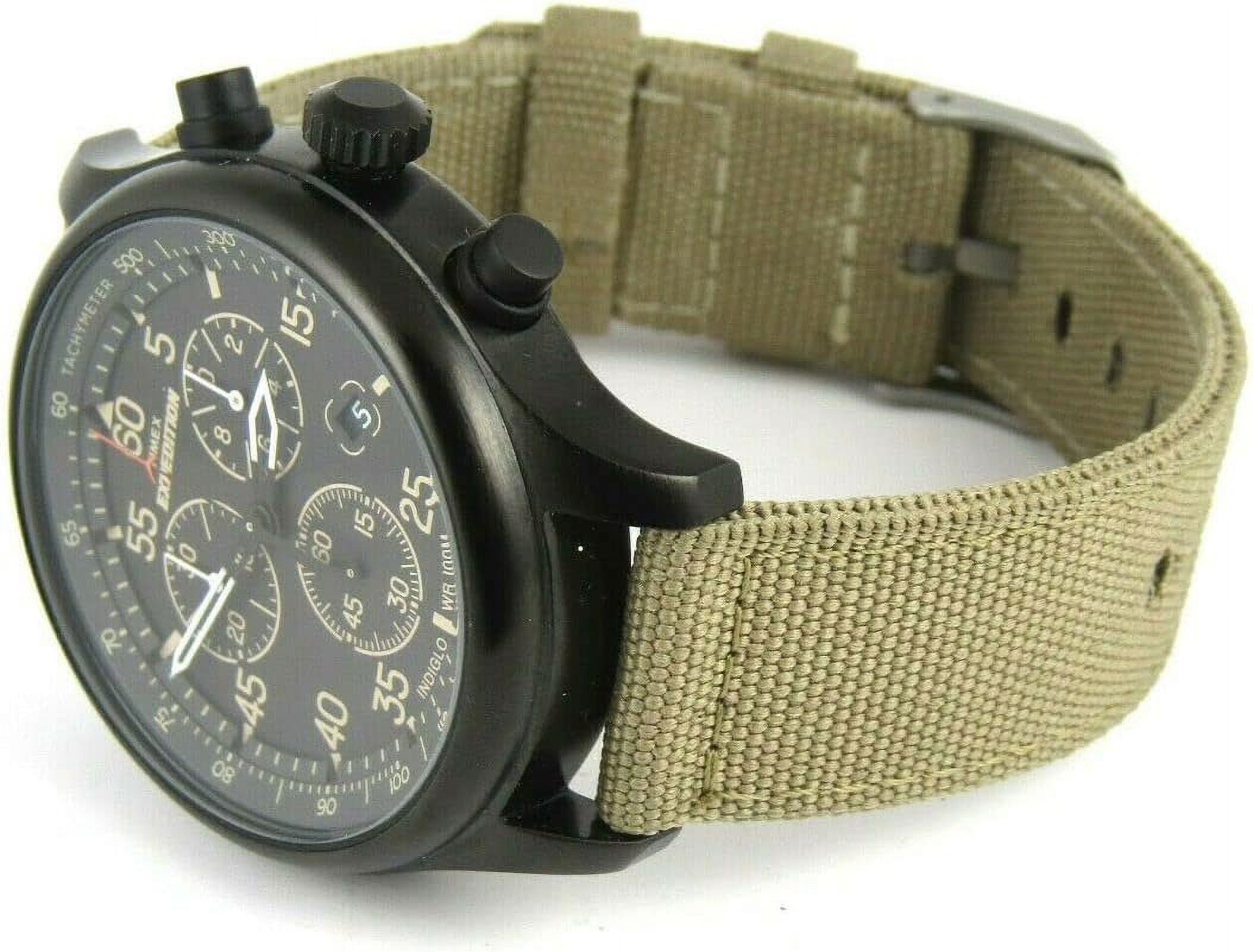 時計 TIMEX EXPEDITION TW4B10200 timex men's tw4b10200 expedition field chronograph tan/black nylon