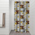 thumbnail image 2 of Gray Highland Cow Bathtub Sunflower Pattern Shower Curtain 36"x72" ,Bathroom Decorative Shower Curtains Set with 12 Hooks,Modern Waterproof Washable Shower Curtain, 2 of 6