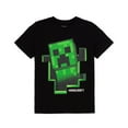 thumbnail image 1 of Minecraft T-Shirt Garçon/fille Creeper Intérieur, 1 of 6