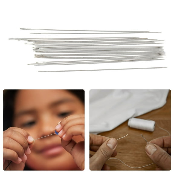 HEALEEP 20Pcs Beading Needles for Beads and Yarn Threading Needle for Jewelry Making