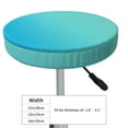 thumbnail image 2 of Kdxio Teal Turquoise Print Stool Covers Round,Stretch Round Bar Stool Covers Washable Bar Stool Cushion Slipcover for 12-15 Inch Chair, 2 of 5