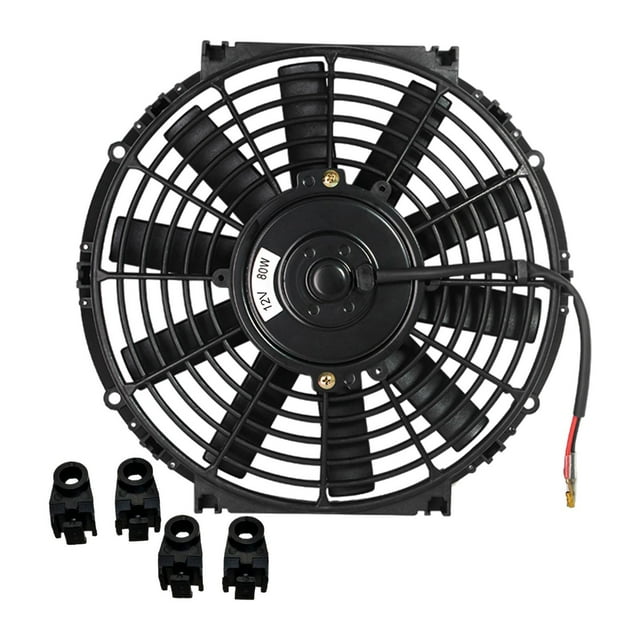 Ventilador de refrigeración para radiador de coche, 80 W, universal, eléctrico 12 V 80 W