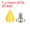 Yellow, variant on 20 Sets Cone Spikes Studs 7x10mm Studs and Spike Screw Back Rivet Rose Red