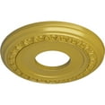 thumbnail image 3 of Ekena Millwork 12 1/4"OD x 4"ID x 1 1/8"P Jackson Ceiling Medallion (Fits Canopies up to 7 3/8"), Hand-Painted Rich Gold, 3 of 8