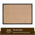 thumbnail image 3 of Well Woven Sorel Beige & Black Non-Slip Natural Jute Solid Border Area Rug 5' x 7', 3 of 7