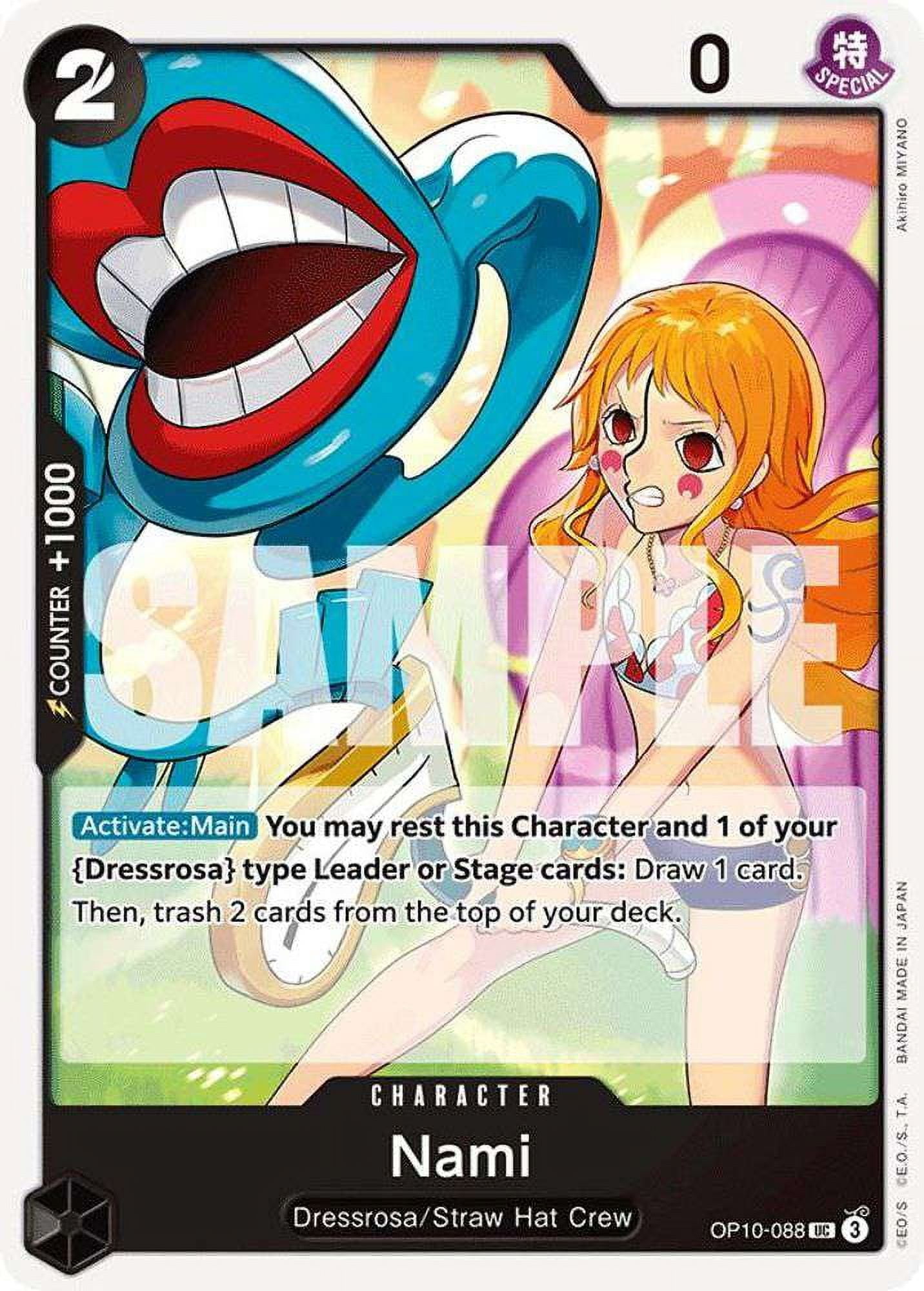 One Piece A Fist of Divine Speed Leader Nami OP11-041 - Walmart.com