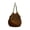 Brown, variant on Beige Colorful Lined Mesh Shopping Bag Beach Bag Handy Strong Load Capacity, Cotton