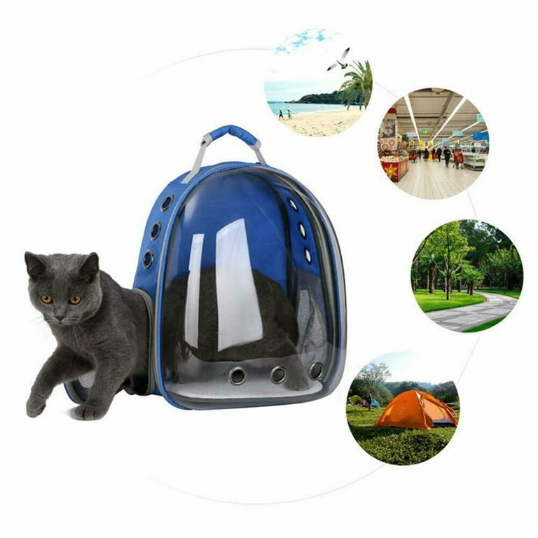 Magik Astronaut Pet Cat Dog Puppy Carrier Backpack Travel Bag Case Capsule Fullview Pink Large