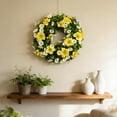 thumbnail image 5 of Kchsji Spring Door Wreath 15.35" Winter Artificial Greenery Frosted Berries, Elegant Front Door Wall Decoration for Indoor Outdoor Holiday Decor, Home Party Seasonal Wall Accent, 5 of 6
