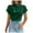 Green, variant on Lixiuxyad Baggy T Shirts Womens Summer Satin Casual Ruffle Short Sleeve Crewneck Tops,Black L
