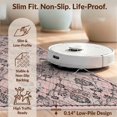 thumbnail image 6 of Design&I 5'x7' Washable Area Rug Pink Symmetrical Ornamental Blush Crisp Detailing Decorative for Guest Room, Lounge, Apartment, Flatweave & Daily Traffic Ready, 6 of 7