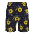 thumbnail image 6 of Naloa Sunflowers Men's Beach Shorts, Surfing shorts, Swim trunks, Quick Dry Swim Trunks for Surfing Beach Fun - 3X-Large, 6 of 9