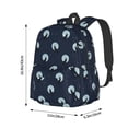 thumbnail image 6 of Rateoe Wolf And Moon Pattern Student Backpack,Backpack for School,Lightweight Bag,Travel Backpack,Outdoor Backpack,Large Capacity Backpack, 6 of 8