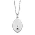 thumbnail image 5 of Auriga Fine Jewelry 925 Sterling Silver Rh-plated Gold-tone Heart in Egg Shaped Ash Holder Necklace 18" for Women, 5 of 5