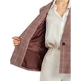 thumbnail image 7 of MODA NOVA Juniors Notched Lapel One Button Hip Length Houndstooth Blazer, 7 of 7